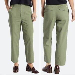 Brixton Sage Green Straight Leg Trousers